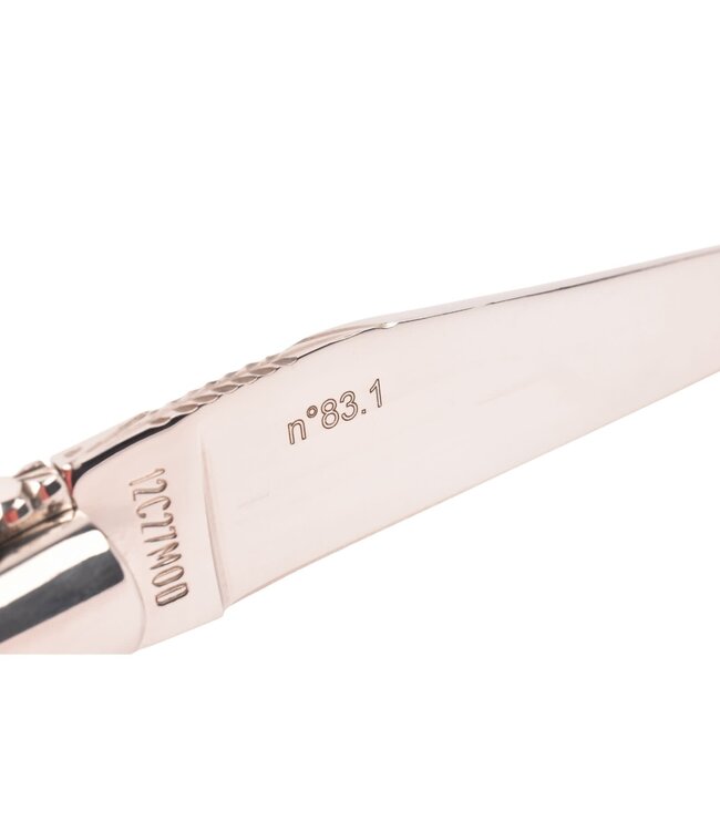 Laguiole en Aubrac 12cm olijfhout - double platines - glanzend - limitée n°83.1