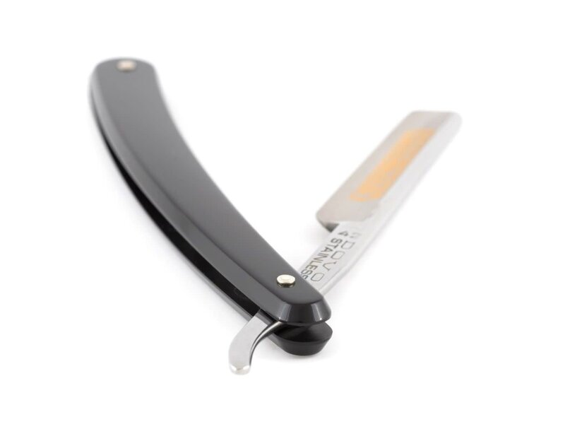 Dovo open scheermes 4/8 - Dovo 42 - inox rvs - kunststof zwart