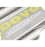 Dovo open scheermes 5/8 - Runde Sache - zilverstaal - kunststof rood