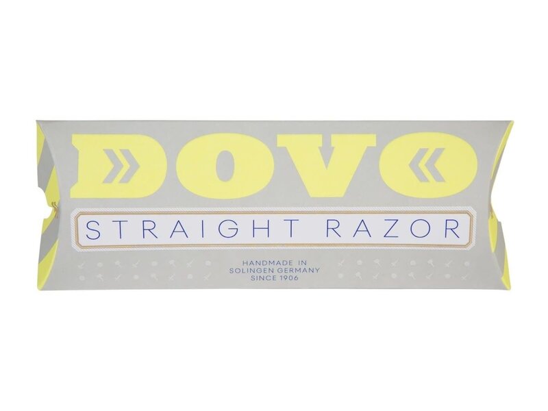 Dovo open scheermes 5/8 - Runde Sache - zilverstaal - kunststof rood