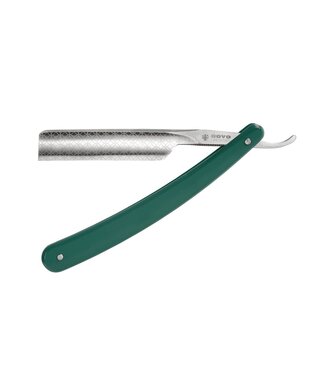 Dovo open scheermes 5/8 - Runde Sache - zilverstaal - kunststof groen
