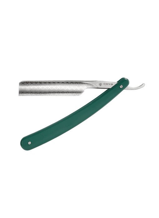 Dovo open scheermes 5/8 - Runde Sache - zilverstaal - kunststof groen