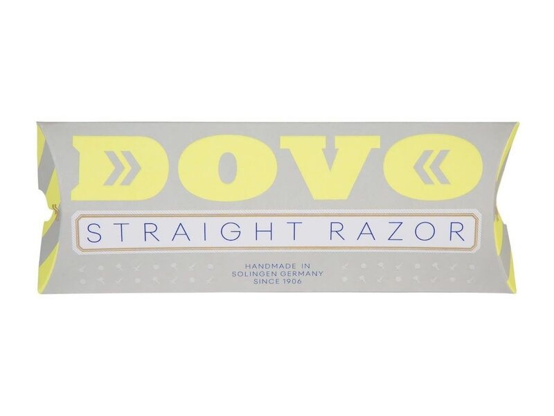 Dovo open scheermes 5/8 - Runde Sache - zilverstaal - kunststof blauw