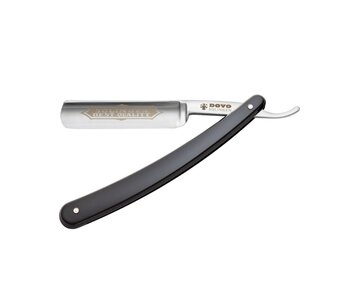 Dovo open scheermes 5/8 - Solingen Best Quality - koolstofstaal - kunststof zwart