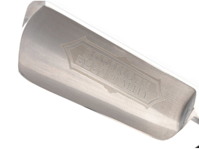 Dovo open scheermes 5/8 - Solingen Best Quality - koolstofstaal - kunststof zwart