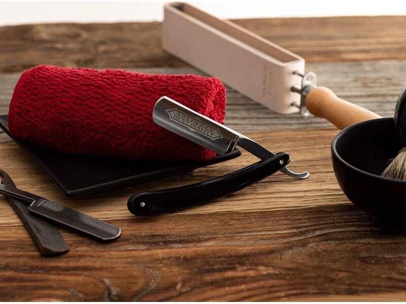 Dovo open scheermes 5/8 - Solingen Best Quality - koolstofstaal - kunststof zwart