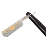 Dovo open scheermes 5/8 - Prima - zilverstaal - ebbenhout