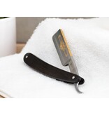 Dovo open scheermes 5/8 - Prima - zilverstaal - ebbenhout