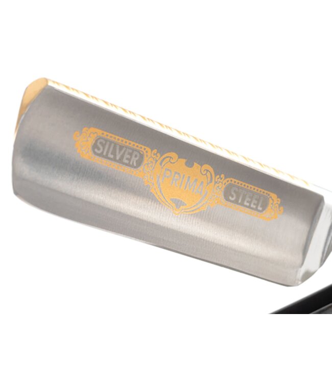 Dovo open scheermes 5/8 - Prima - zilverstaal - ebbenhout