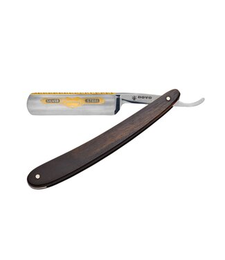 Dovo open scheermes 5/8 - Prima - zilverstaal - ebbenhout