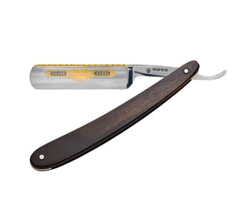 Dovo open scheermes 5/8 - Prima - zilverstaal - ebbenhout