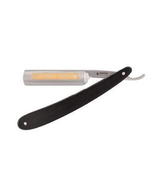 Dovo open scheermes 5/8 - inox rvs - ebbenhout