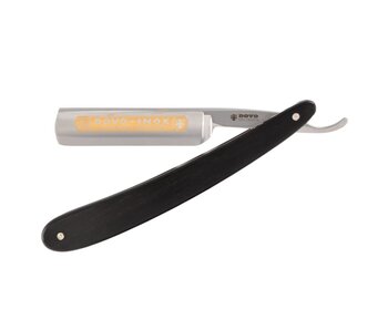 Dovo open scheermes 5/8 - inox rvs - ebbenhout