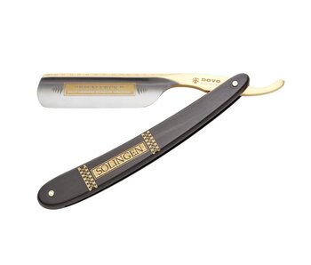 Dovo open scheermes 6/8 - Bismarck - zilverstaal - ebbenhout