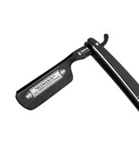 Dovo open scheermes 6/8 - Bismarck Black Duke - zilverstaal - ebbenhout - zwart lemmet