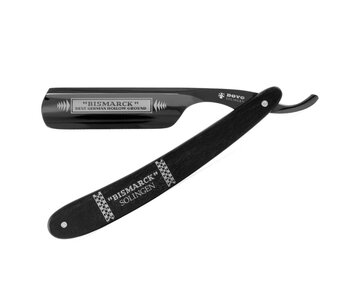 Dovo open scheermes 6/8 - Bismarck Black Duke - zilverstaal - ebbenhout - zwart lemmet