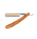 Dovo open scheermes  5/8 - inox rvs - olijfhout