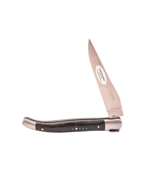 Laguiole en Aubrac 12cm populierenwortelknol blauw - mat