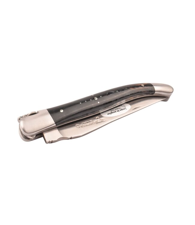 Laguiole en Aubrac 12cm populierenwortelknol blauw - mat