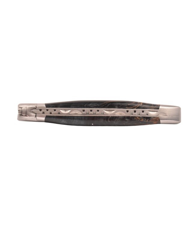 Laguiole en Aubrac 12cm populierenwortelknol blauw - mat