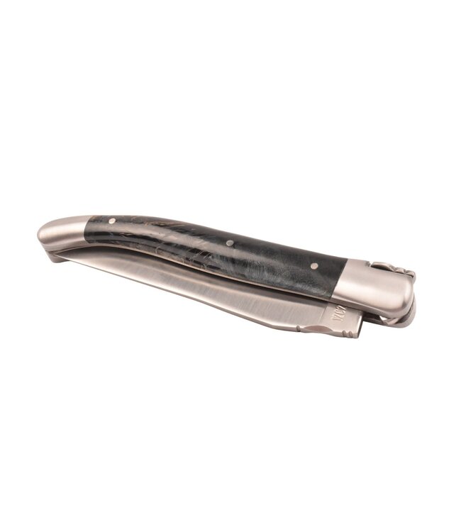 Laguiole en Aubrac 12cm populierenwortelknol blauw - mat