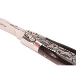 Laguiole en Aubrac 12cm croute de buffle - double platines - glanzend