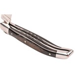 Laguiole en Aubrac 12cm croute de buffle - double platines - glanzend