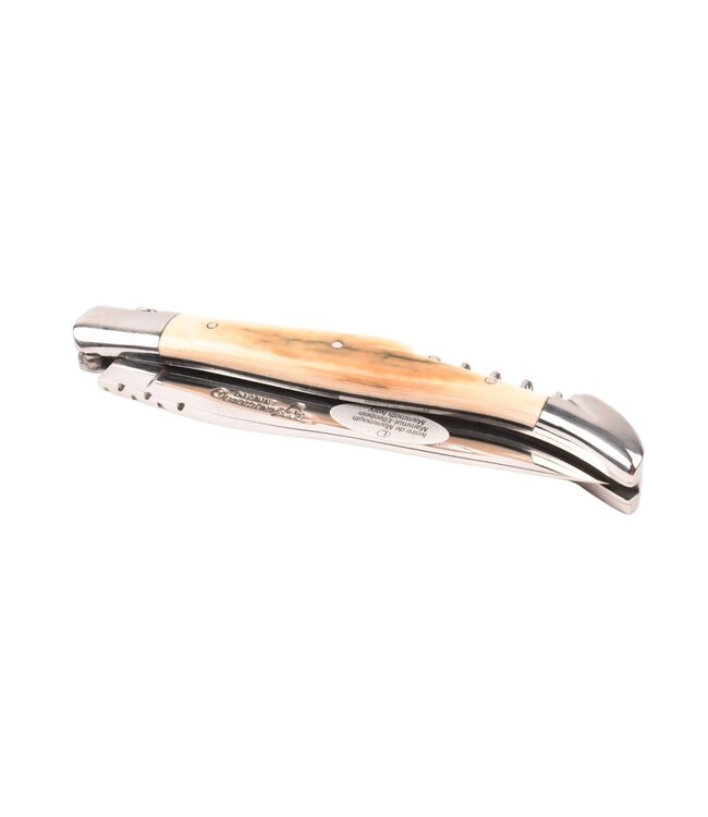 Laguiole en Aubrac 12cm mammoetivoor korst met kurkentrekker - glanzend