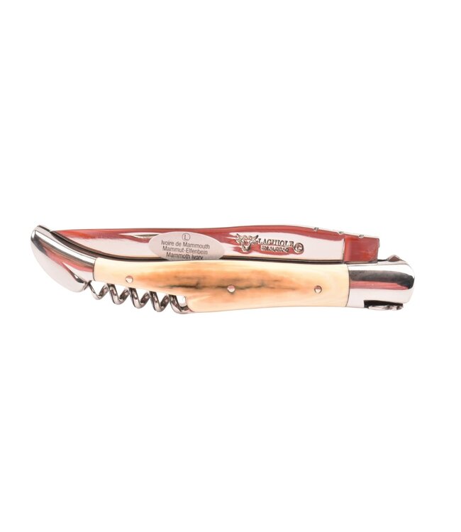 Laguiole en Aubrac 12cm mammoetivoor korst met kurkentrekker - glanzend