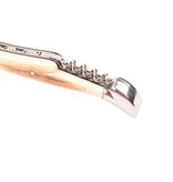 Laguiole en Aubrac 12cm croute d'ivoire de mammouth met kurkentrekker