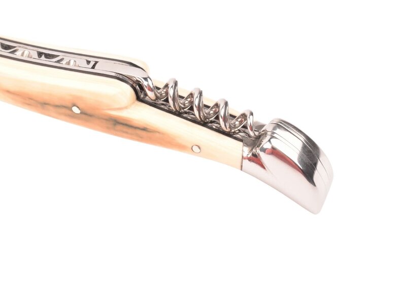 Laguiole en Aubrac 12cm croute d'ivoire de mammouth met kurkentrekker