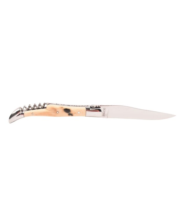 Laguiole en Aubrac 12cm mammoetivoor korst met kurkentrekker - glanzend