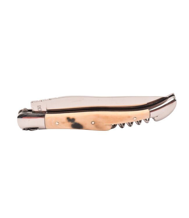 Laguiole en Aubrac 12cm mammoetivoor korst met kurkentrekker - glanzend