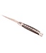 Laguiole en Aubrac 12cm carbone rood - double platines - mat