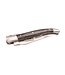 Laguiole en Aubrac 12cm carbone rood - double platines - mat