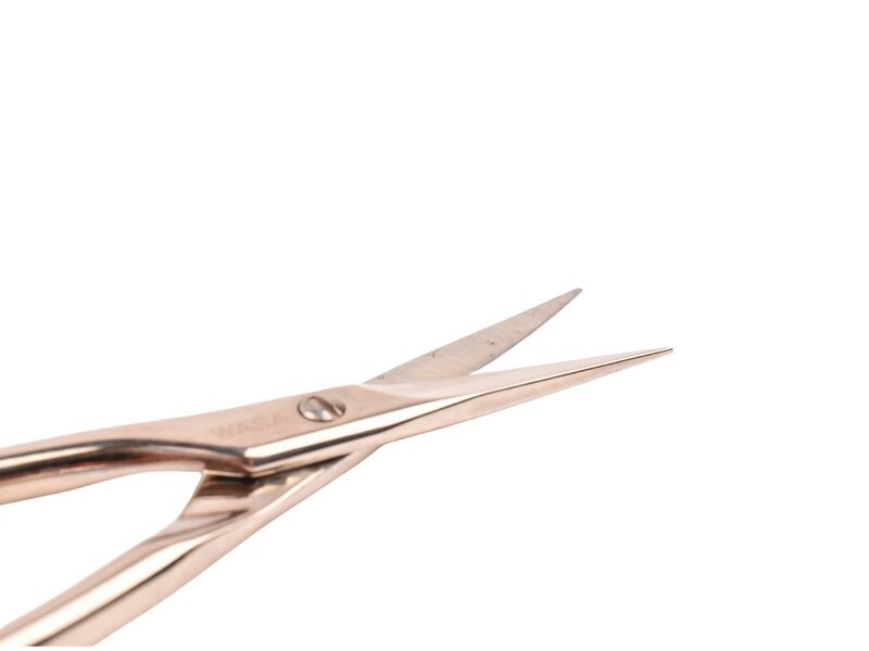 WASA linkshandige borduurschaar glanzend RVS  3.5" (9 cm)