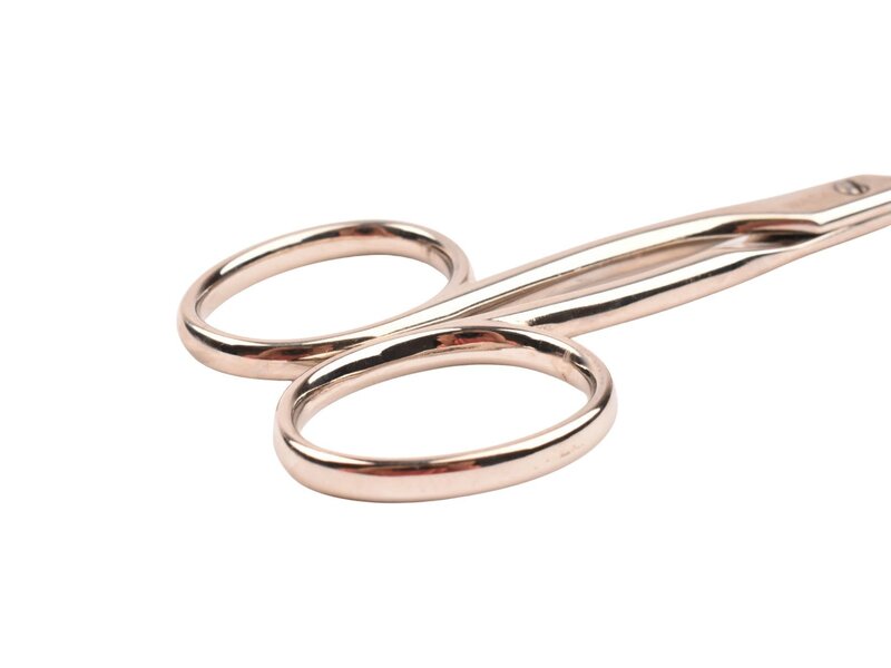 WASA linkshandige borduurschaar glanzend RVS  3.5" (9 cm)