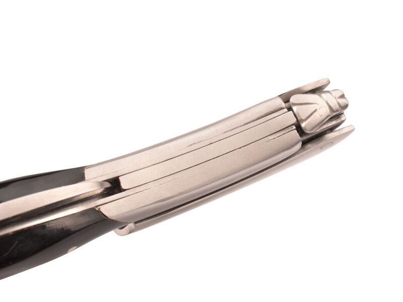 Laguiole en Aubrac kurkentrekker met heft in donker buffelhoorn - mat