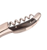 Laguiole en Aubrac kurkentrekker met heft in donker buffelhoorn - mat