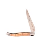 Laguiole en Aubrac 12cm olijfhout - platines guillochées - mat