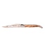 Laguiole en Aubrac 12cm populierenwortelknol - platines guillochées - mat