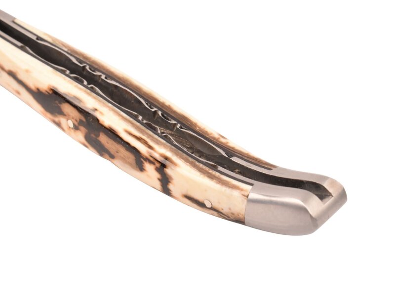 Laguiole en Aubrac 12cm ivoire de mammouth - platines guillochées - mat