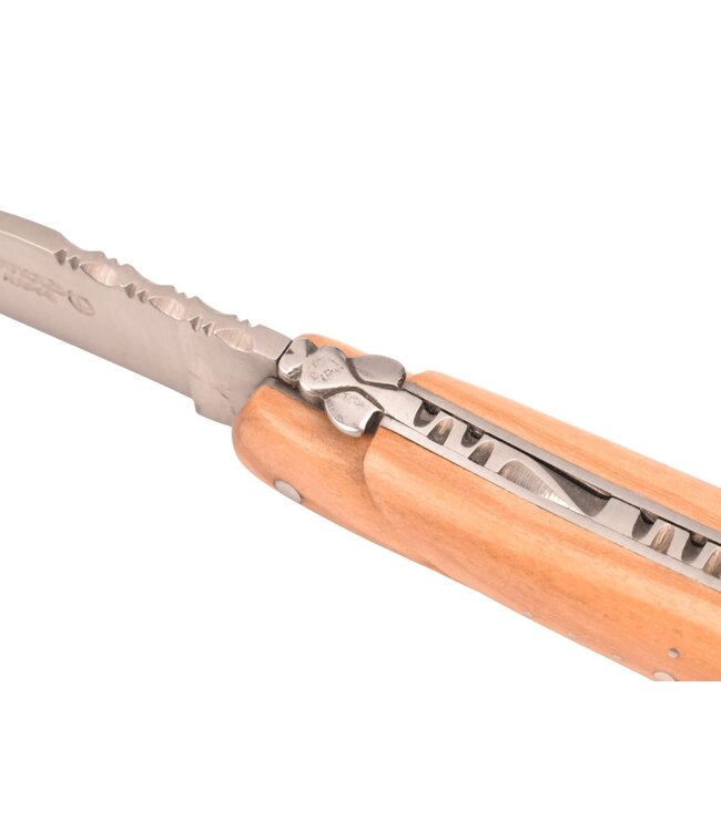 Laguiole en Aubrac 10cm olijfhout - plein manche - mat