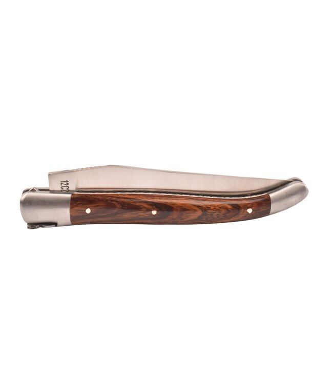 Laguiole en Aubrac 12cm ijzerhout - platines guillochées - mat