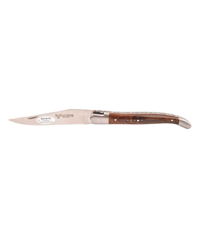 Laguiole en Aubrac 12cm ijzerhout - platines guillochées - mat