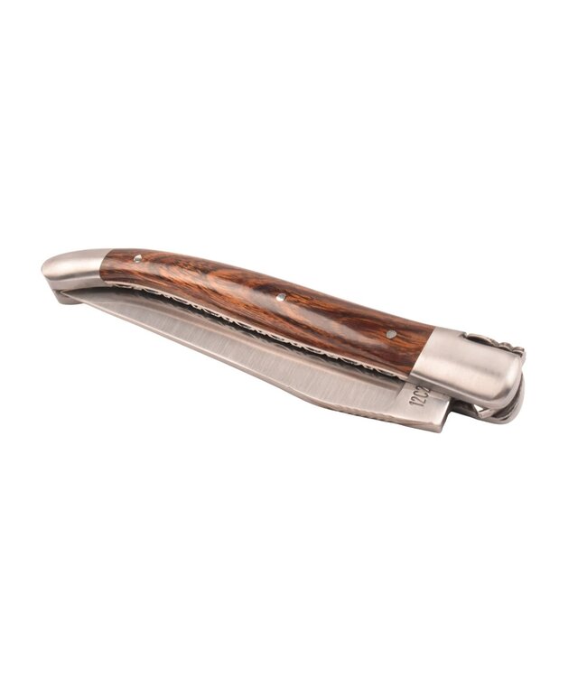 Laguiole en Aubrac 12cm ijzerhout - platines guillochées - mat
