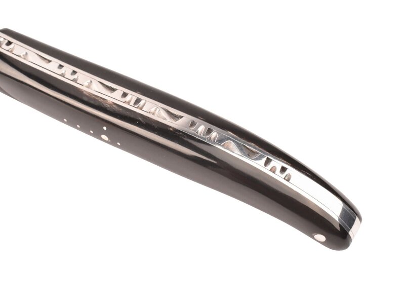 Laguiole en Aubrac 12cm buffel - plein manche - glanzend