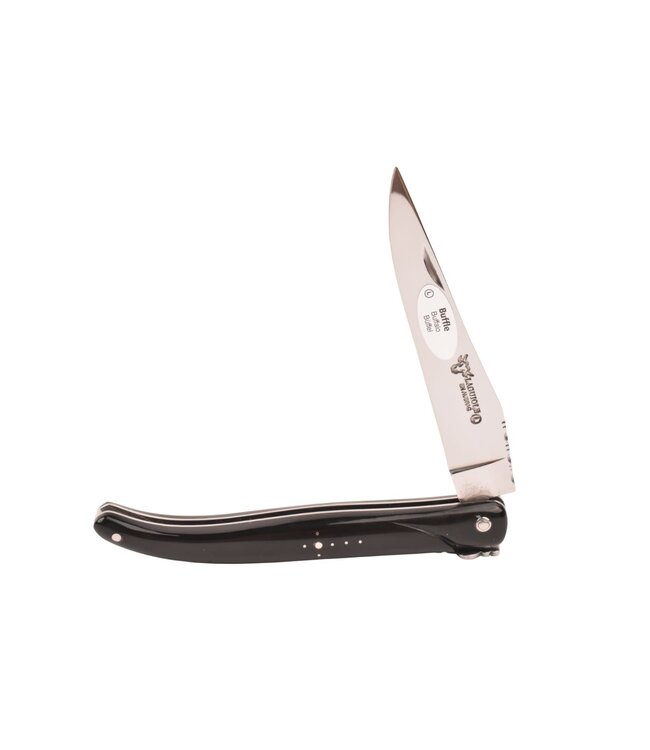 Laguiole en Aubrac 12cm buffel - plein manche - glanzend