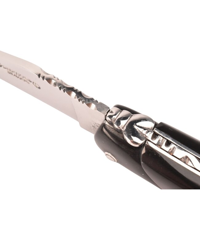 Laguiole en Aubrac 12cm buffel - plein manche - glanzend