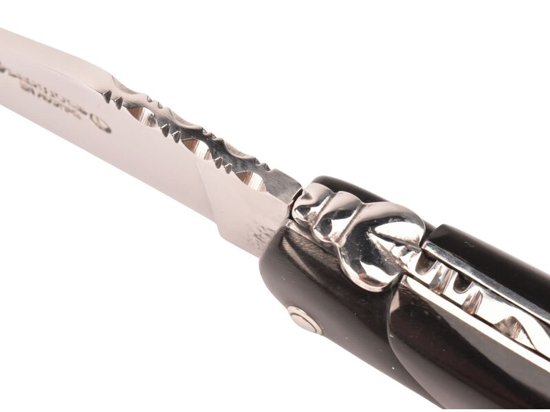 Laguiole en Aubrac 12cm buffel - plein manche - glanzend